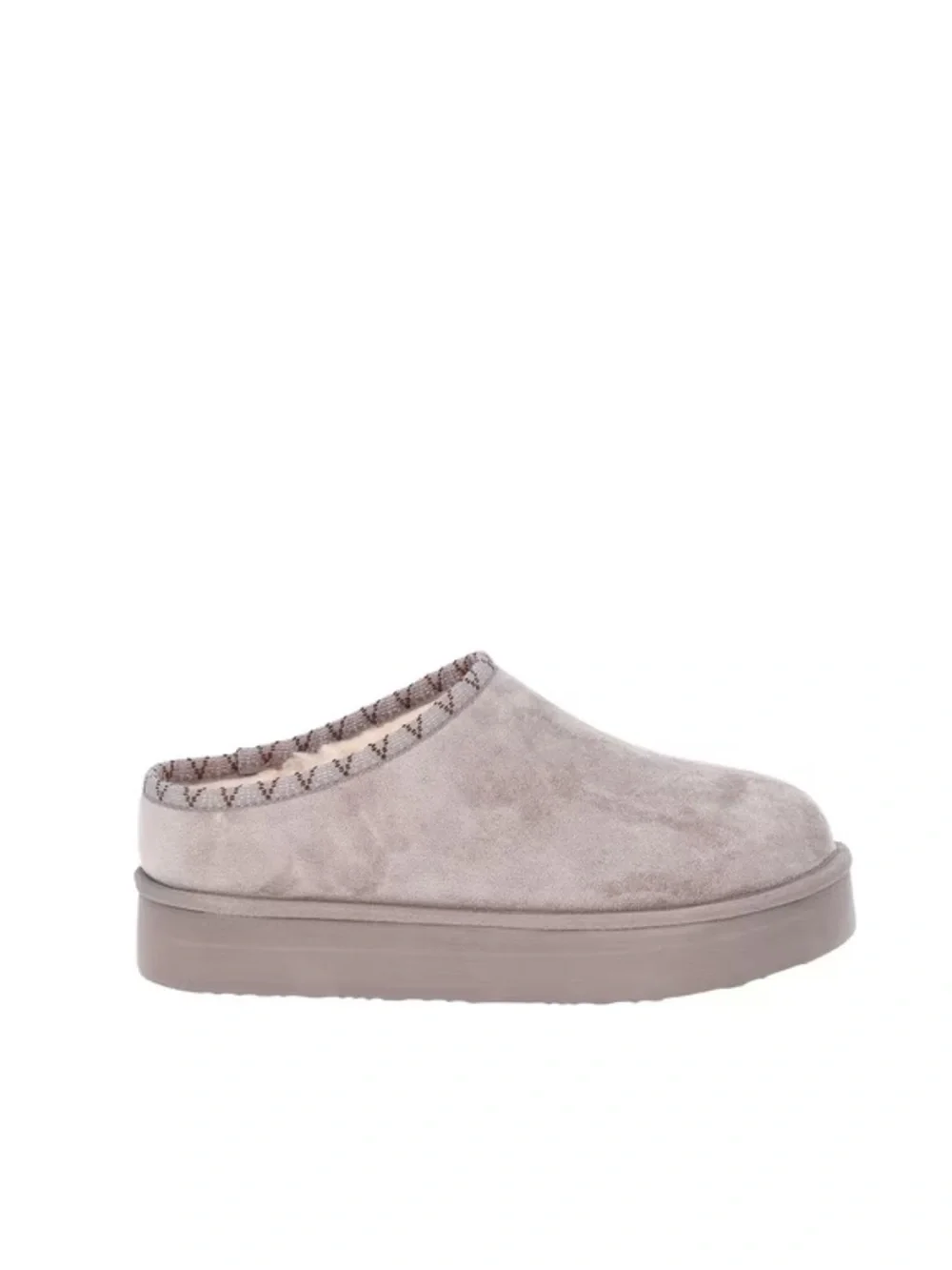 Pawz Women's Hazel Platform Clog Slippers with Faux Fur Lining Size 8 NWT